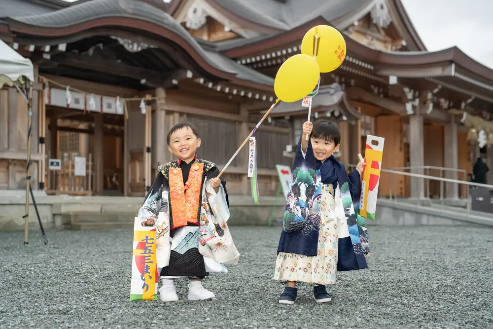 阿蘇神社での七五三撮影｜大家族で過ごすにぎやかな一日