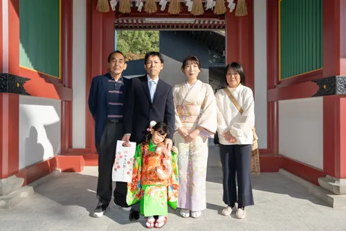 【福岡県太宰府市で家族撮影】太宰府天満宮にて、7歳の女の子の七五三撮影を行いました。10
