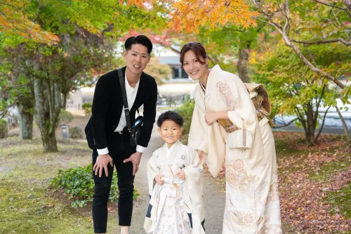 【福岡県太宰府市で家族撮影】太宰府市の太宰府天満宮にて、5歳の男の子の七五三撮影を行いました。2