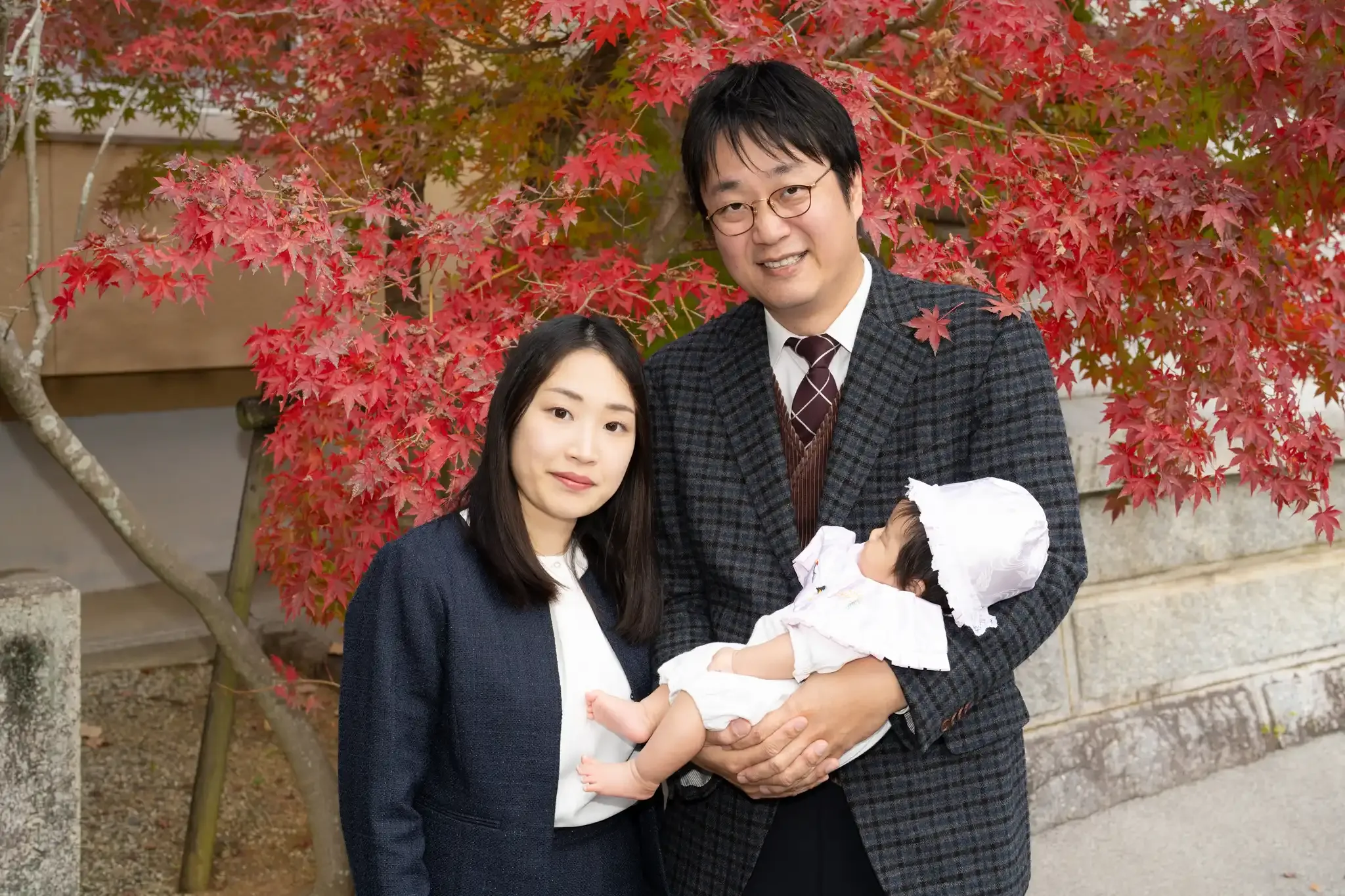 【山口県宇部市でカップル撮影】七五三撮影とお宮参り撮影を、山口県宇部市にある琴崎八幡宮にて行いました。14