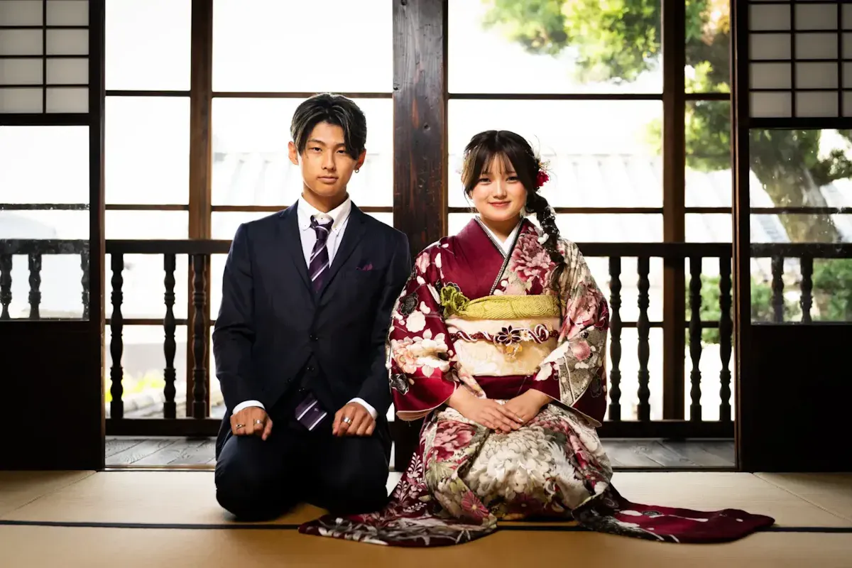 佐賀市歴史民俗館で成人式前撮り｜光を楽しむロケーション撮影