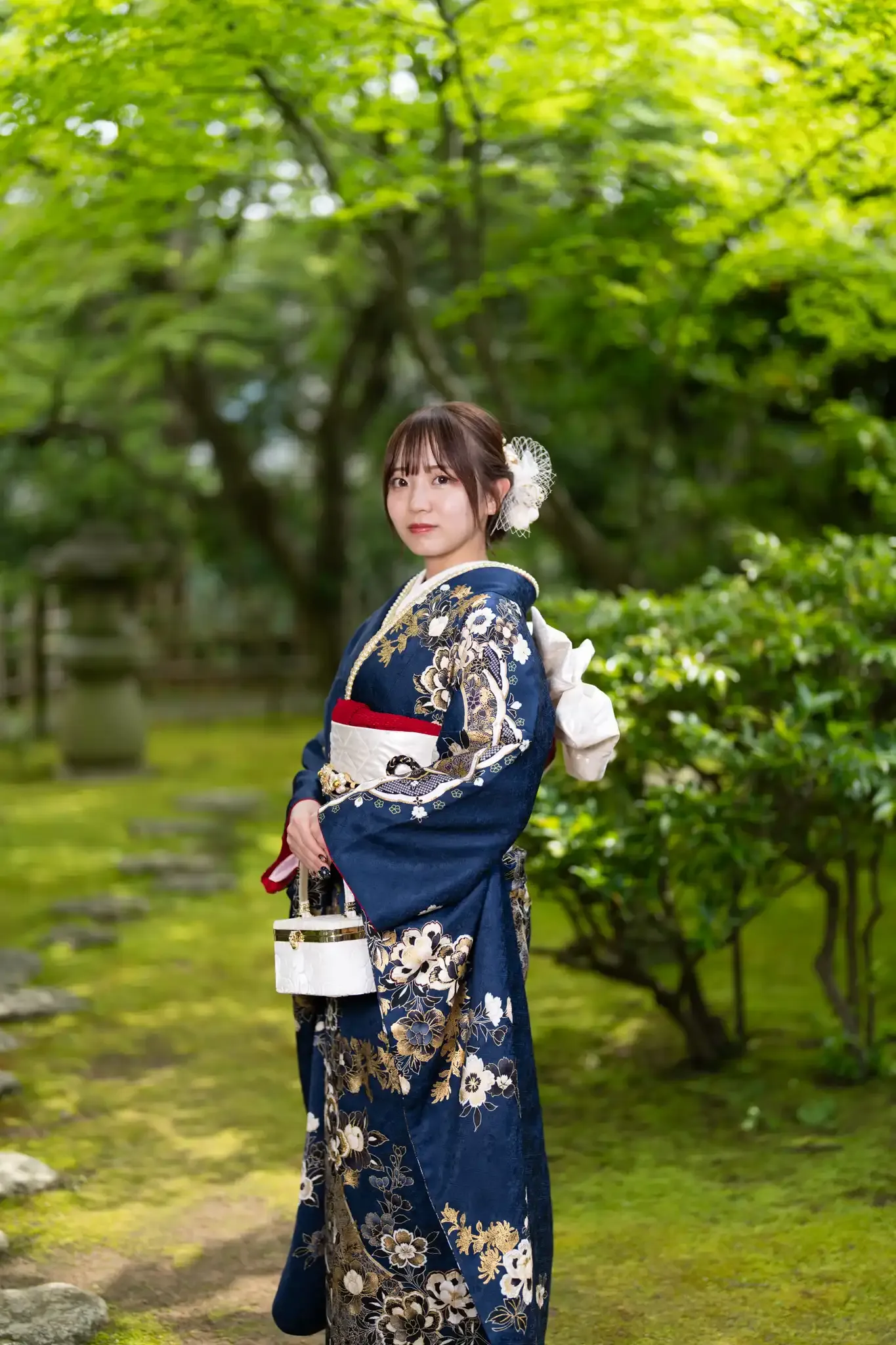 【福岡県福岡市中央区で成人式庭園2撮影】福岡市中央区の松風園で、成人式の前撮り撮影を行いました。14