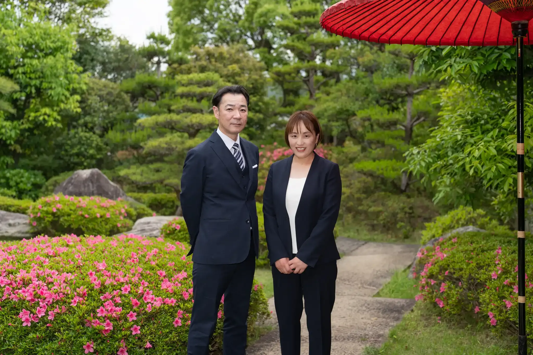 【福岡県福岡市中央区でカップル撮影】福岡市中央区の松風園で、成人式の前撮り撮影を行いました。18