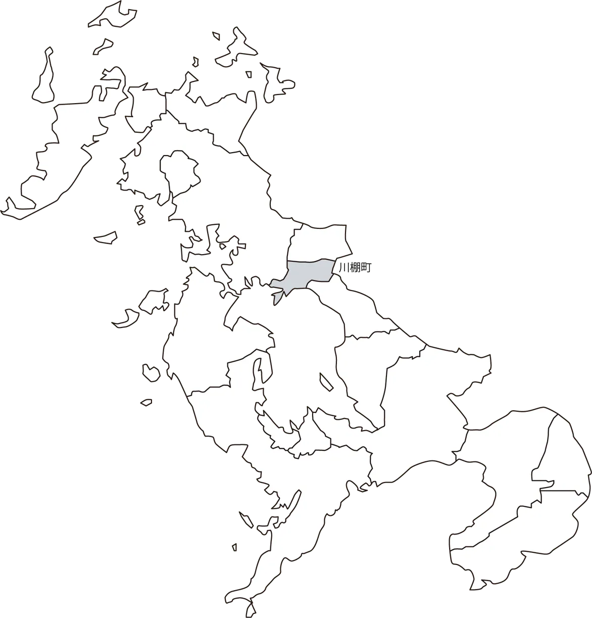 長崎県東彼杵郡川棚町のマップ