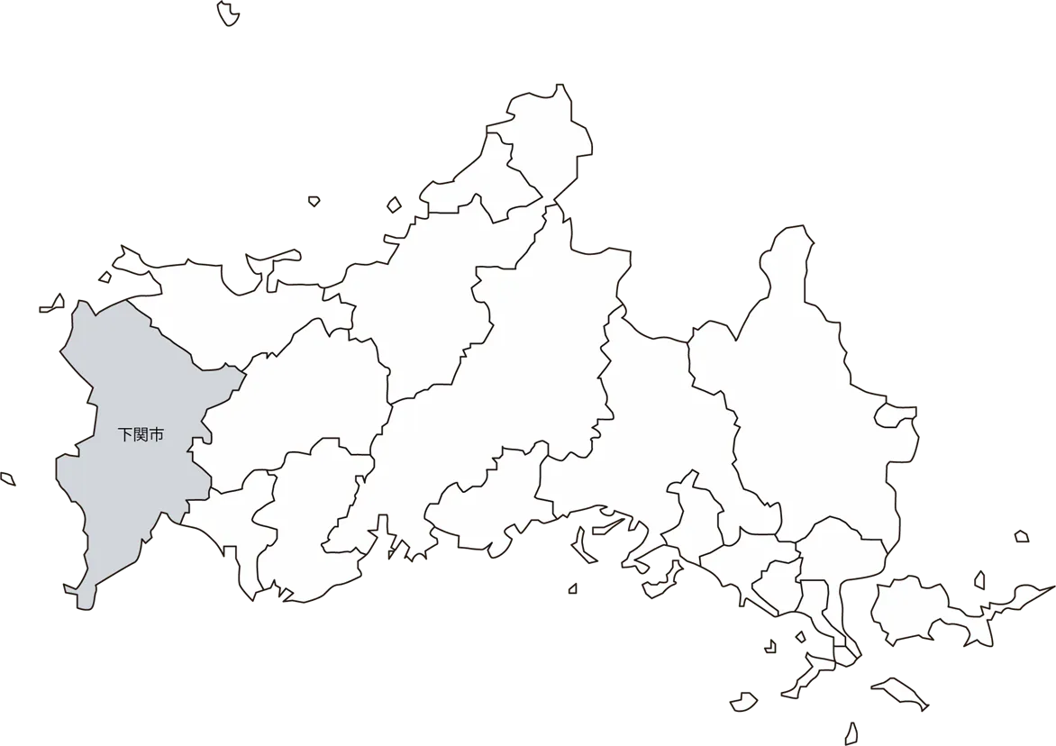 山口県下関市のマップ